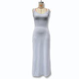 Women's Clothing 2025 Summer New Fashion Solid Color Sexy V-Necked Bare Backpack Hip Sling