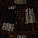 y2k Cute Party Long Skirts Printed Boho Grunge Fairyore Retro Skirts Kawaii Holiday Brown Pleated Skirts Women