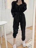 Jumpsuits Women Fleece Hoodie Sweatshirts Autumn Winter Fashion 2022 Pullovers Warm