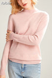 Casual Knitted Sweater Fashion Women Turtleneck Pullover Long Sleeve Jumper Full Femme Winter Clothing Tops Elegant