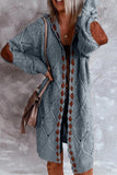 Sweater Vintage Elegant Long Cardigan Hooded Ladies Knitted Thick Sexy Cute Girl Korean Japan Harajuku Maxi