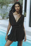 Women's Summer Vacation Solid Color Fashion Sexy New Dress Rope Belt
