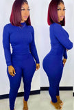 Casual Basic Ribbed Fitting Top and Pants