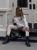 Women's Sexy Hottie Umbilly Sweater T-Shirted
