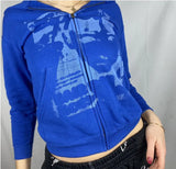 y2k Hoodies Gothic Sweatshirt Long Sleeve Zipper Hoodies Women Cotton Coat Harajuku Streetwear Y2K Aesthetic Hip Hop Autumn