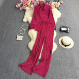 Net Color Folded Shirt + Trousers-Outfit