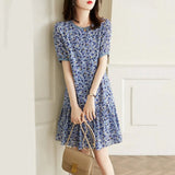 Dresses Women Summer New Floral All-match Retro Classic Fashion Vestido Mujer Elegant Female Casual Streetwear