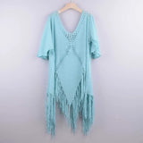 Outings Women Pareo For The Beach Cover Up Summer Dress 2021 Irregular Patchwork Polyester Tunic Robe De Plage