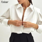 Sleeve Cotton Woman Shirt Streetwear Vintage Chic White Blouses Women Casual 2023 Solid Button Up Shirts Ladies Tops
