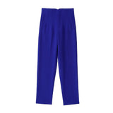 Workplace Women's Display High Waist Waist Suit Trousers 38 Color Reduced Age And Ankle