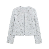 New Series Of Beads Decorated With Round Collar Fashion Jacket 2885152-Outfit