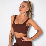 Tops Sexy Crop Vest Women Sport Solid Harajuku Korean Female Off Shoulder Knitted Khaki Brown Summer Women Crop