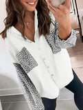 Leopard Print Long Sleeve Loose