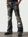 Women's Jeans Women's Trousers Color Flowers 3D Three-Dimensional Printed