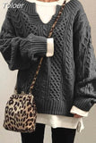 Sweater Women Fashion Chic Pullovers Sweet Basic Casual Loose Long Sleeve V-Neck Knitwear Tops Autumn Winter New