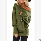 long-sleeved T-shirt autumn new solid color