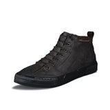 Winter Men High-top Shoes Fashion Casual Lace-up Male Footwear Anti-skid Hard-wearing Flats Shoes Quality Warm