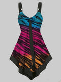 Dye Shirts Women Tank Top Summer Plus Size Polyester Print Sexy Ladies Spaghetti Strap Sleeveless Vest Shirt