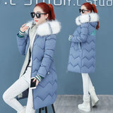 Jacket Hooded Winter Jacket Women Parkas 2021 New Women's Jacket Fur Collar Outerwear Female Plus Size 3XL Cotton