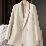 And Autumn Small Suit Jacket Women 2025 New Korean Version Of Loose Leisure Net Red Coffee-Color Suit Women's