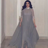 Summer Chiffon Sequin Stitching Half Turtleneck Casual
