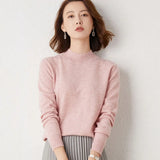 and Winter Pure Cashmere Turtleneck Sweater Women Casual Soft Elegant Sweater Knitted Pullover New Top Pull Femme