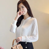 Woman Blouses 2021 Autumn New Long Sleeve Women Shirts Black White Blouse Tops OL Style Women Blouse Shirt Blusas