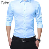 Autumn Shirt Fit Anti-wrinkle Cardigan Wash-and-wear Men Business