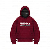 Double Hat Unique Design Hooded Hooded Jacket Autumn And Winter New Men's And Women's Same Loose Y2K