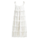 Elegant Sleeveless Women Dress Strapless Off Shoulder Oversized Ruffles Midi Dresses Female Fashion 2020