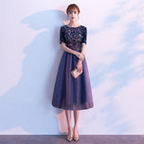 Dress 2025 New Banquet Temperament Long-Term Squins Adult Choir Show Long Dress Tibetan