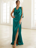 Cowl Neck Split Sleeveless