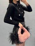 Denim Skirts For Women High Waist Patchwork Feathers Minimalist Temperament Skirt Female Summer Fashion Style Clothing