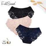 Sexy Large Size Briefs Ultra-thin Women's Panties White Lace Panty