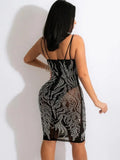 Party Sexy Crystal Strap Long Bodycon