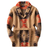 Men's Men's Vintage Heavy Industry Jacket Sweater Mid-Series Tie Tie Jacket