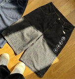 Shorts Men's Spring / Summer 2024 Trendy Denim Trousers Loose Casual Trousers-Outfit