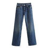 Long Leisure New Autumn 2025 Wide-Legged Jeans Women's