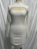 Knitted Dress 2025 Autumn And Winter New Hollow Sexy Tight Short Sweater