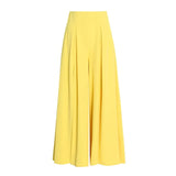 Solid Casual Pant For Women High Waist Patchwork Zipper Loose Wide Leg Pants Female 2022 Spring Clothing