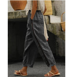 Spring And Summer Wish New Casual Lace Hollow Splicing Nine-Point