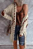 Sweater Vintage Elegant Long Cardigan Hooded Ladies Knitted Thick Sexy Cute Girl Korean Japan Harajuku Maxi