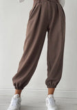 Fashion Swallow Gird High Waist Jogger