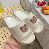 Thick Bottom Slippers Home Platform Chunky Heel Living Room Bathroom Slides Non Slip Trend Designer Shoes Ladies