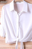 Summer Half Sleeve Buttoned Up Shirt Women's Coat Female Sun Protection All-match Thin Short Sleeve Chiffon Cardigan