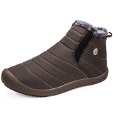 o'clock Winter Plush Men Casual Snow Boots Fashion All-match Slip-on Couple Shoes Outdoor Warm Lined Botas Mujer Big