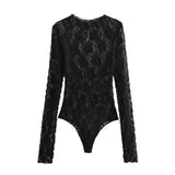 New Lace Jumpsuit 0219816 Split Design Leggings 4661529-Outfit