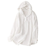 New Hooded Sunscreen Long-Sleeved Air-Conditioned Shirt Jacket Thin Loose Leisure Beach Top