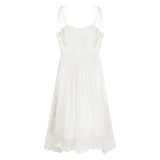 Vintage Sexy Dress Women Summer Elegant Party Midi Dresses Female High Waist Korean Fashion Strap Dresses 2022