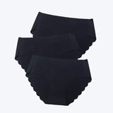 3 pcs/lot ! Seamless Panties Women Solid Sexy Underwear Mid Waist Briefs M to
